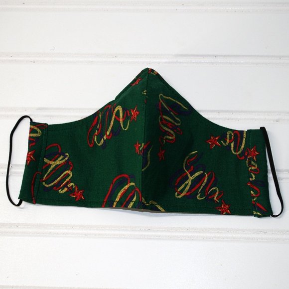 HAND CRAFTED Kids Christmas Tree Face Mask Shield - Picture 4 of 8